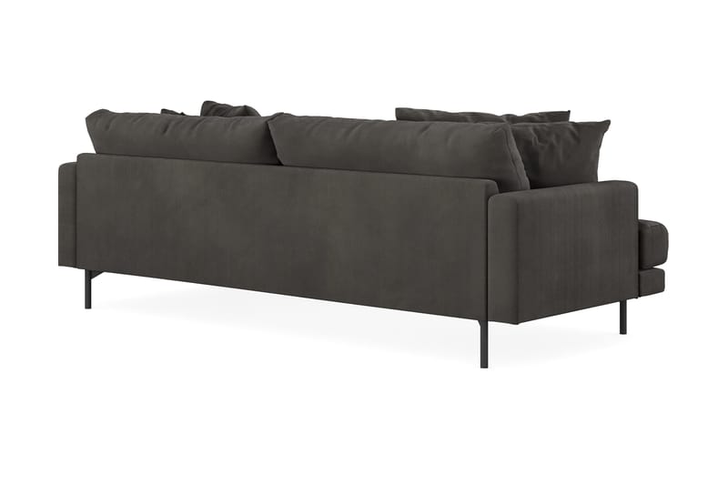 Menard 4-sits Högervänd L-formad Divansoffa i Manchester - Mörkgrå - Products - Möbler - Soffa - Divansoffa & schäslongsoffa - 4 sits soffa med divan