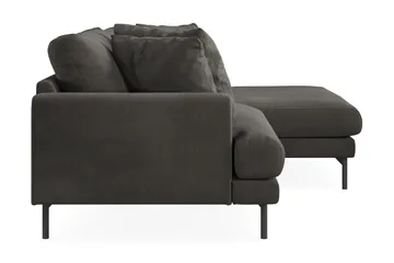 Menard 4-sits Högervänd L-formad Divansoffa i Manchester - Mörkgrå - Products - Möbler - Soffa - Divansoffa & schäslongsoffa - 4 sits soffa med divan