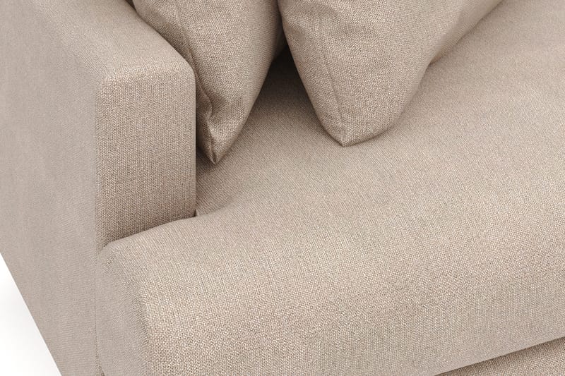 Menard 4-sits Högervänd L-formad Divansoffa i Tyg - Beige - Products - Möbler - Soffa - Divansoffa & schäslongsoffa - 4 sits soffa med divan