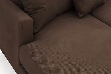 Menard 4-sits Högervänd Stor U-formad Djup Soffa med Divan och Schäslong i Manchester - Brun - Products - Möbler - Soffa - Divansoffa & schäslongsoffa - 4 sits soffa med divan