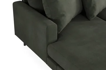 Menard 4-sits Högervänd Stor U-formad Djup Soffa med Divan och Schäslong i Manchester - Mörkgrön - Products - Möbler - Soffa - Divansoffa & schäslongsoffa - 4 sits soffa med divan