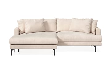 Menard 4-sits Vänstervänd L-formad Divansoffa i Manchester - Beige - Products - Möbler - Soffa - Divansoffa & schäslongsoffa - 4 sits soffa med divan