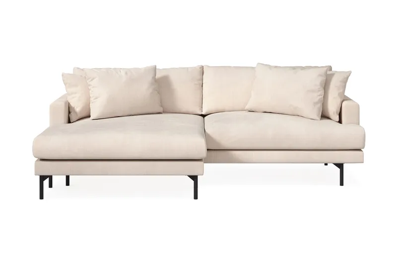 Menard 4-sits Vänstervänd L-formad Divansoffa i Manchester - Beige - Products - Möbler - Soffa - Divansoffa & schäslongsoffa - 4 sits soffa med divan
