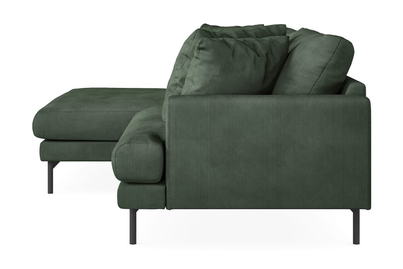Menard 4-sits Vänstervänd L-formad Divansoffa i Manchester - Grön - Products - Möbler - Soffa - Divansoffa & schäslongsoffa - 4 sits soffa med divan