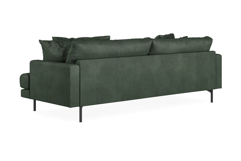 Menard 4-sits Vänstervänd L-formad Divansoffa i Manchester - Grön - Products - Möbler - Soffa - Divansoffa & schäslongsoffa - 4 sits soffa med divan