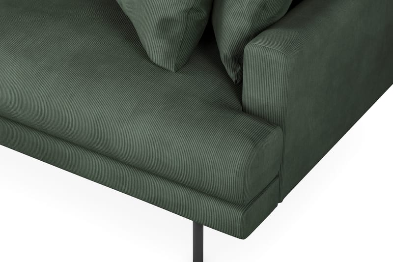 Menard 4-sits Vänstervänd L-formad Divansoffa i Manchester - Grön - Products - Möbler - Soffa - Divansoffa & schäslongsoffa - 4 sits soffa med divan
