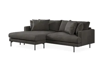 Menard 4-sits Vänstervänd L-formad Divansoffa i Manchester - Mörkgrå - Products - Möbler - Soffa - Divansoffa & schäslongsoffa - 4 sits soffa med divan