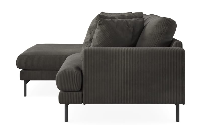 Menard 4-sits Vänstervänd L-formad Divansoffa i Manchester - Mörkgrå - Products - Möbler - Soffa - Divansoffa & schäslongsoffa - 4 sits soffa med divan