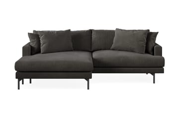 Menard 4-sits Vänstervänd L-formad Divansoffa i Manchester - Mörkgrå - Products - Möbler - Soffa - Divansoffa & schäslongsoffa - 4 sits soffa med divan