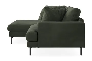 Menard 4-sits Vänstervänd L-formad Divansoffa i Manchester - Mörkgrön - Products - Möbler - Soffa - Divansoffa & schäslongsoffa - 4 sits soffa med divan
