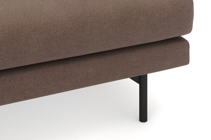 Menard 4-sits Vänstervänd L-formad Divansoffa i Tyg - Brun - Products - Möbler - Soffa - Divansoffa & schäslongsoffa - 4 sits soffa med divan