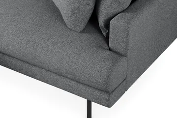 Menard 4-sits Vänstervänd L-formad Divansoffa i Tyg - Mörkgrå - Products - Möbler - Soffa - Divansoffa & schäslongsoffa - 4 sits soffa med divan