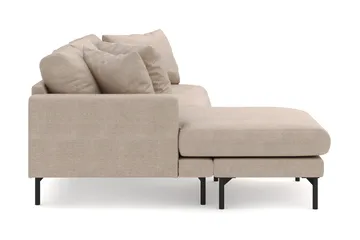 Menard 4-sits Vänstervänd L-formad Djup Divansoffa i Tyg - Beige - Products - Möbler - Soffa - Divansoffa & schäslongsoffa - 4 sits soffa med divan