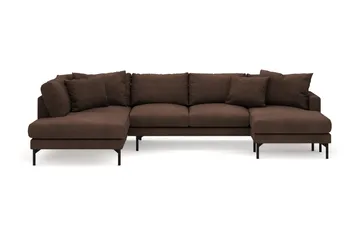 Menard 4-sits Vänstervänd Stor U-formad Djup Large Soffa med Divan och Schäslong i Manchester
