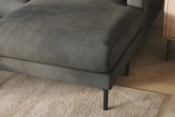 Menard 4-sits Vänstervänd Stor U-formad Djup Soffa med Divan och Schäslong i Manchester - Grå - Products - Möbler - Soffa - Divansoffa & schäslongsoffa - 4 sits soffa med divan