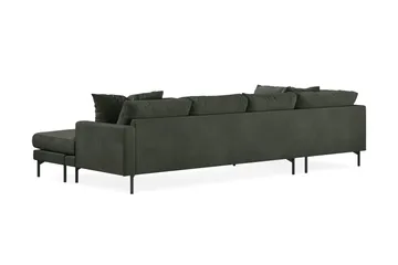 Menard 4-sits Vänstervänd Stor U-formad Djup Soffa med Divan och Schäslong i Manchester - Mörkgrön - Products - Möbler - Soffa - Divansoffa & schäslongsoffa - 4 sits soffa med divan