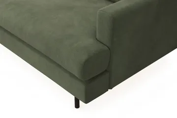 Menard Compact 3-sits Vänstervänd L-formad Divansoffa i Manchester - Grön - Products - Möbler - Soffa - Divansoffa & schäslongsoffa - 3 sits soffa med divan