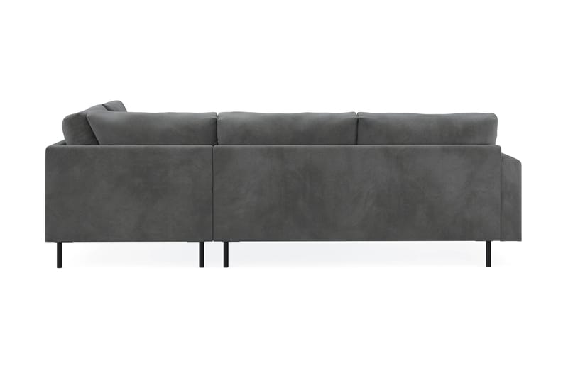 Menard Compact 4-sits Högervänd L-formad Schäslongsoffa i Manchester - Grå - Products - Möbler - Soffa - Divansoffa & schäslongsoffa - 4 sits soffa med divan