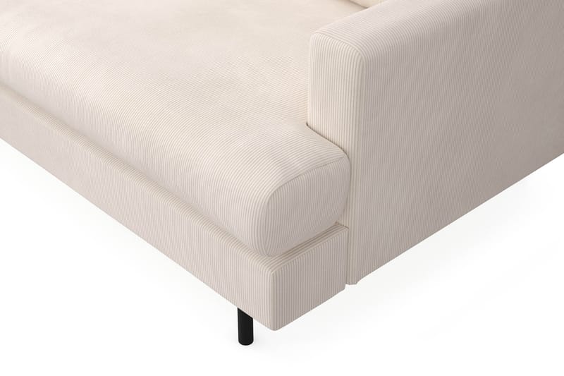Menard Compact 4-sits Vänstervänd L-formad Schäslongsoffa i Manchester - Beige - Products - Möbler - Soffa - Divansoffa & schäslongsoffa - 4 sits soffa med divan