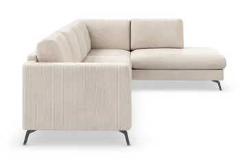 Ocean Lyx 4-sits Högervänd L-formad Schäslongsoffa i Manchester - Beige - Products - Möbler - Soffa - Divansoffa & schäslongsoffa - 4 sits soffa med divan