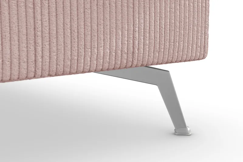 Ocean Lyx 4-sits Högervänd L-formad Schäslongsoffa i Manchester - Rosa - Products - Möbler - Soffa - Divansoffa & schäslongsoffa - 4 sits soffa med divan