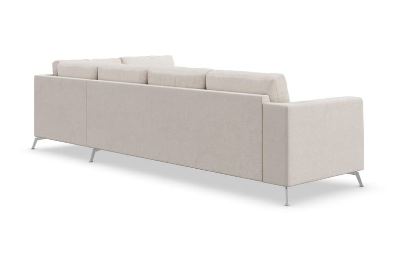 Ocean Lyx 4-sits Högervänd L-formad Schäslongsoffa i Tyg - Beige - Products - Möbler - Soffa - Divansoffa & schäslongsoffa - 4 sits soffa med divan