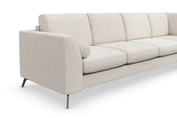 Ocean Lyx 4-sits Högervänd L-formad Schäslongsoffa i Tyg - Beige - Products - Möbler - Soffa - Divansoffa & schäslongsoffa - 4 sits soffa med divan