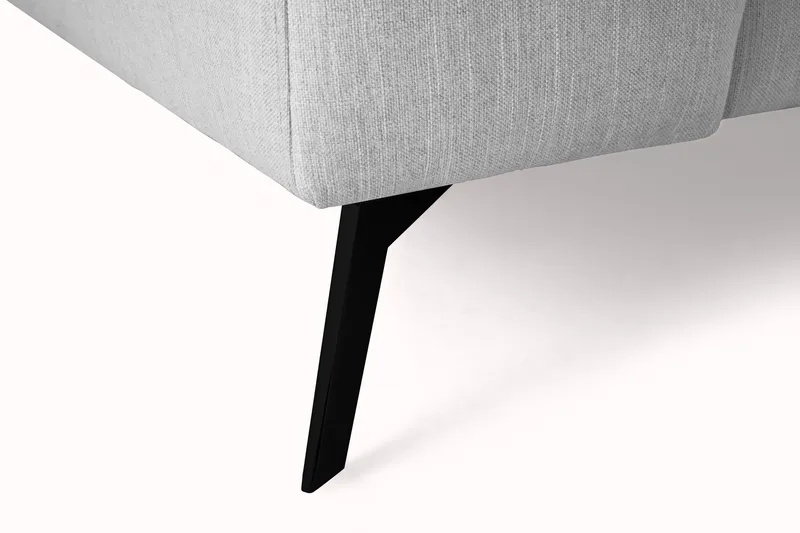 Ocean Lyx 4-sits Högervänd L-formad Schäslongsoffa i Tyg - Grå - Products - Möbler - Soffa - Divansoffa & schäslongsoffa - 4 sits soffa med divan