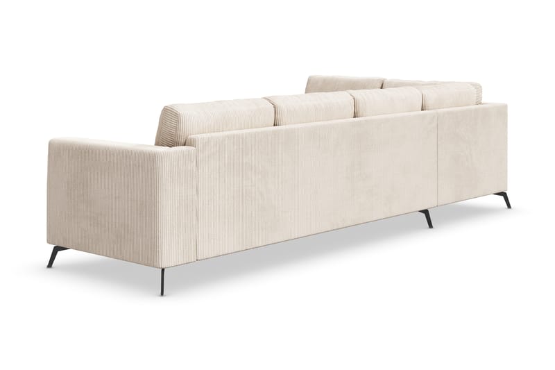 Ocean Lyx 4-sits Vänstervänd L-formad Schäslongsoffa i Manchester - Beige - Products - Möbler - Soffa - Divansoffa & schäslongsoffa - 4 sits soffa med divan