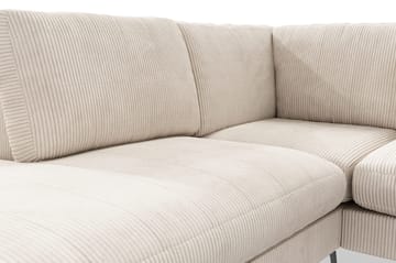 Ocean Lyx 4-sits Vänstervänd L-formad Schäslongsoffa i Manchester - Beige - Products - Möbler - Soffa - Divansoffa & schäslongsoffa - 4 sits soffa med divan