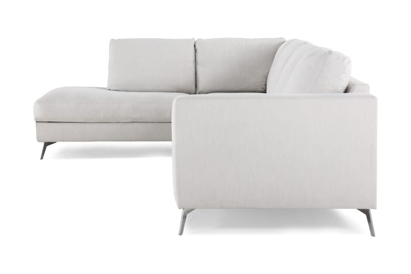 Ocean Lyx 4-sits Vänstervänd L-formad Schäslongsoffa i Tyg - Ljusgrå - Products - Möbler - Soffa - Divansoffa & schäslongsoffa - 4 sits soffa med divan