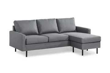 Peppe 3-sits Vändbar L-formad Divansoffa i Tyg - Ljusgrå - Products - Möbler - Soffa - Divansoffa & schäslongsoffa - 3 sits soffa med divan