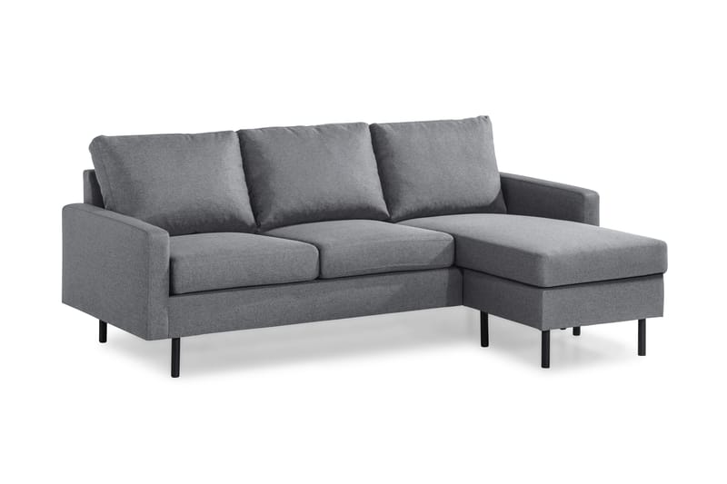 Peppe 3-sits Vändbar L-formad Divansoffa i Tyg - Ljusgrå - Products - Möbler - Soffa - Divansoffa & schäslongsoffa - 3 sits soffa med divan