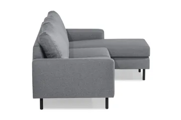 Peppe 3-sits Vändbar L-formad Divansoffa i Tyg - Ljusgrå - Products - Möbler - Soffa - Divansoffa & schäslongsoffa - 3 sits soffa med divan