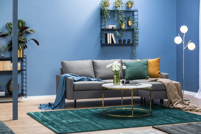 Peppe 3-sits Vändbar L-formad Divansoffa i Tyg - Ljusgrå - Products - Möbler - Soffa - Divansoffa & schäslongsoffa - 3 sits soffa med divan