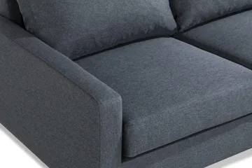 Peppe 4-sits Högervänd L-formad Schäslongsoffa i Tyg - Mörkgrå - Products - Möbler - Soffa - Divansoffa & schäslongsoffa - 4 sits soffa med divan