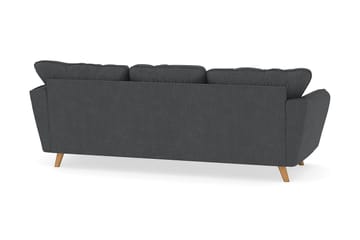 Trend Lyx 3-sits Högervänd L-formad Divansoffa i Manchester - Mörkgrå - Products - Möbler - Soffa - Divansoffa & schäslongsoffa - 4 sits soffa med divan