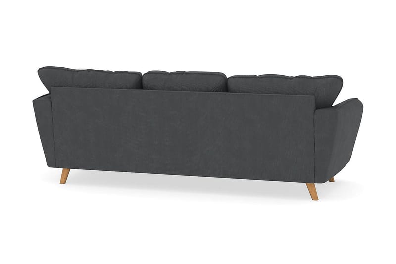 Trend Lyx 3-sits Högervänd L-formad Divansoffa i Manchester - Mörkgrå - Products - Möbler - Soffa - Divansoffa & schäslongsoffa - 4 sits soffa med divan