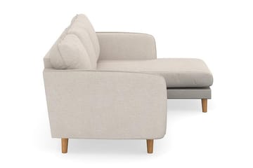 Trend Lyx 3-sits Högervänd L-formad Divansoffa i Tyg - Beige - Products - Möbler - Soffa - Divansoffa & schäslongsoffa - 4 sits soffa med divan