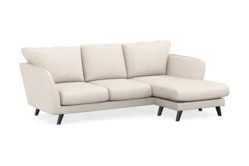 Trend Lyx 3-sits Högervänd L-formad Divansoffa i Tyg - Beige - Products - Möbler - Soffa - Divansoffa & schäslongsoffa - 4 sits soffa med divan