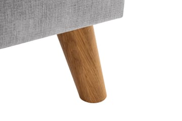 Trend Lyx 3-sits Högervänd L-formad Divansoffa i Tyg - Ljusgrå - Products - Möbler - Soffa - Divansoffa & schäslongsoffa - 4 sits soffa med divan