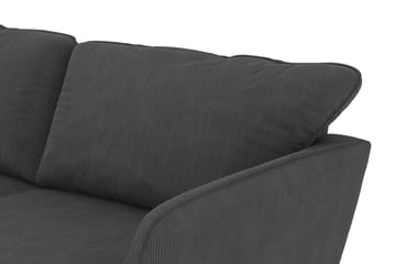 Trend Lyx 3-sits Vänstervänd L-formad Divansoffa i Manchester - Mörkgrå - Products - Möbler - Soffa - Divansoffa & schäslongsoffa - 4 sits soffa med divan