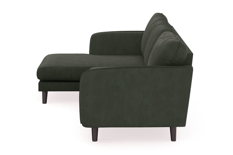 Trend Lyx 3-sits Vänstervänd L-formad Divansoffa i Manchester - Mörkgrön - Products - Möbler - Soffa - Divansoffa & schäslongsoffa - 4 sits soffa med divan