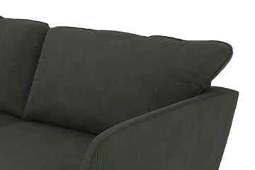 Trend Lyx 3-sits Vänstervänd L-formad Divansoffa i Manchester - Mörkgrön - Products - Möbler - Soffa - Divansoffa & schäslongsoffa - 4 sits soffa med divan