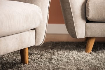 Trend Lyx 3-sits Vänstervänd L-formad Divansoffa i Tyg - Beige - Products - Möbler - Soffa - Divansoffa & schäslongsoffa - 4 sits soffa med divan