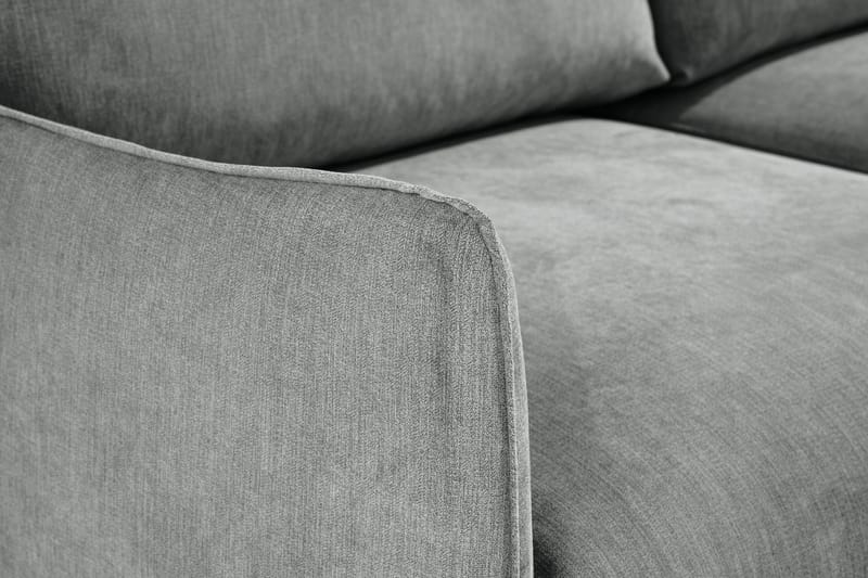 Trend Lyx 3-sits Vänstervänd L-formad Divansoffa i Tyg - Grå - Products - Möbler - Soffa - Divansoffa & schäslongsoffa - 4 sits soffa med divan