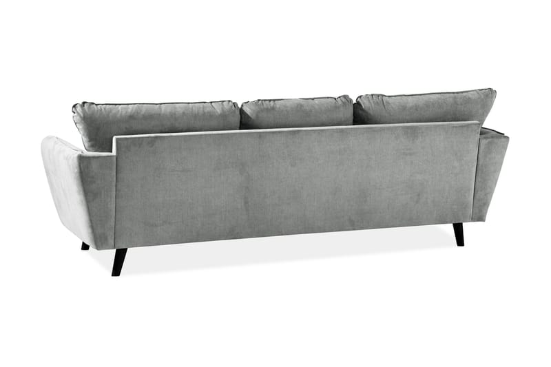 Trend Lyx 3-sits Vänstervänd L-formad Divansoffa i Tyg - Grå - Products - Möbler - Soffa - Divansoffa & schäslongsoffa - 4 sits soffa med divan
