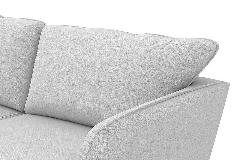 Trend Lyx 3-sits Vänstervänd L-formad Divansoffa i Tyg - Ljusgrå - Products - Möbler - Soffa - Divansoffa & schäslongsoffa - 4 sits soffa med divan
