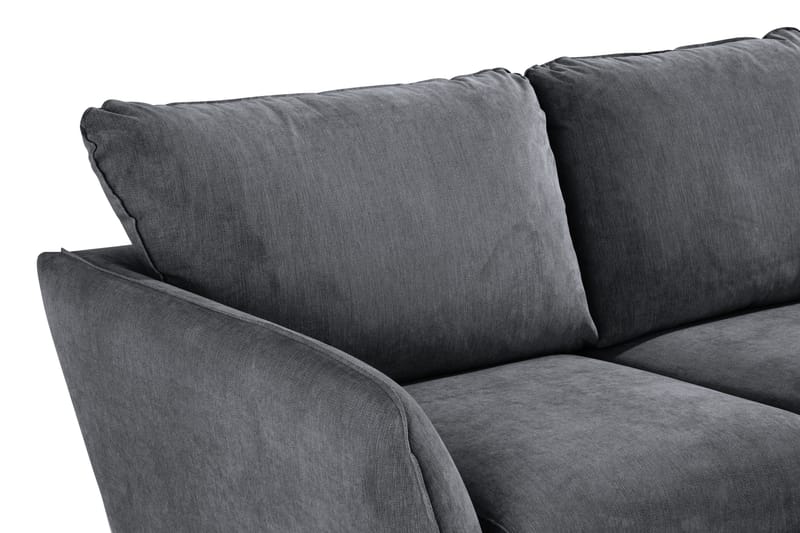 Trend Lyx 3-sits Vänstervänd L-formad Divansoffa i Tyg - Mörkgrå - Products - Möbler - Soffa - Divansoffa & schäslongsoffa - 4 sits soffa med divan