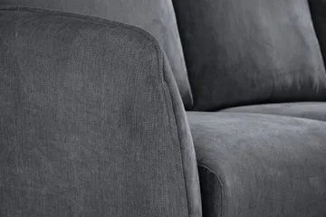 Trend Lyx 3-sits Vänstervänd L-formad Divansoffa i Tyg - Mörkgrå - Products - Möbler - Soffa - Divansoffa & schäslongsoffa - 4 sits soffa med divan